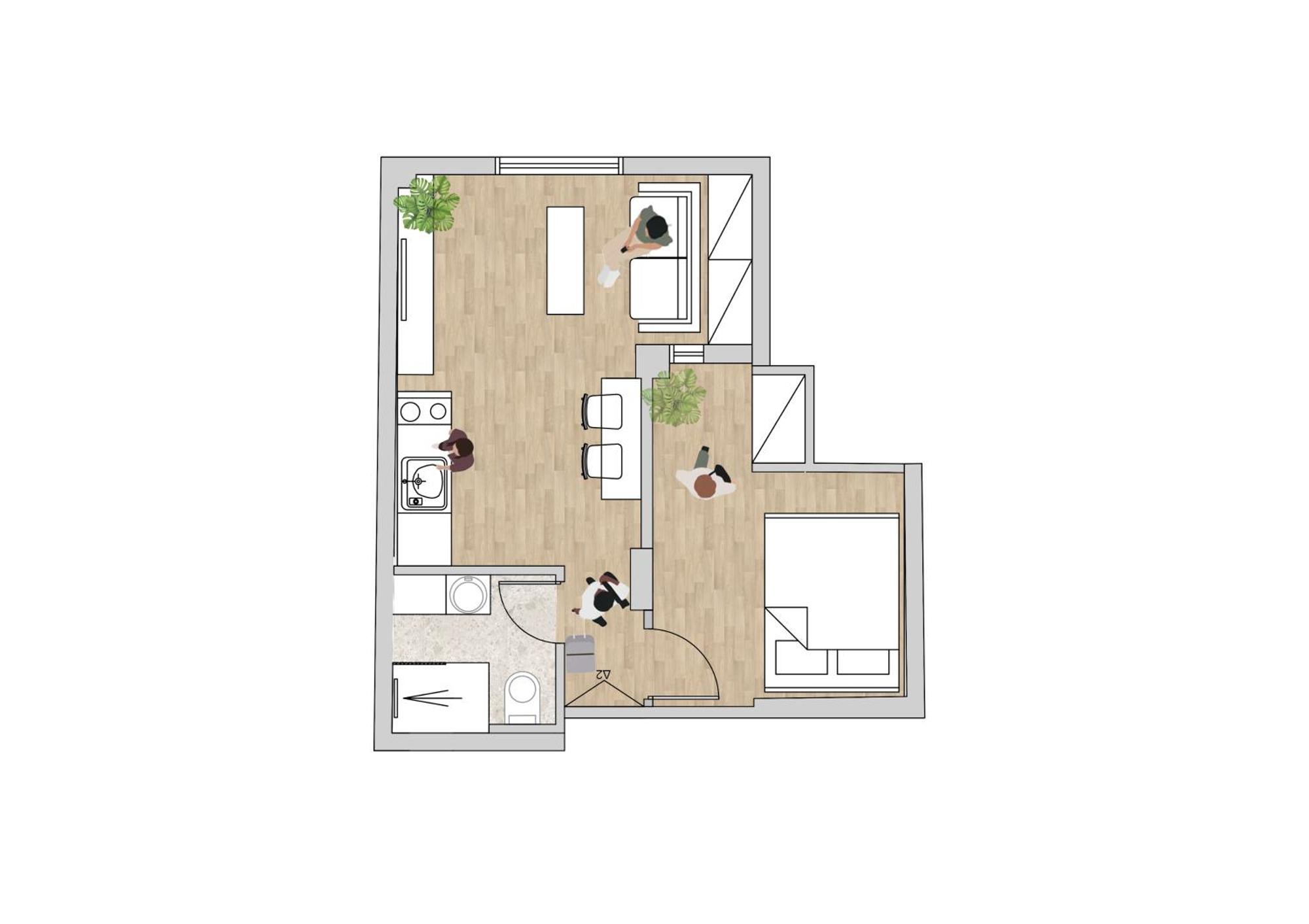 Ferienwohnung Honey Oak & Cream Patio By Nest Thessaloniki Exterior foto