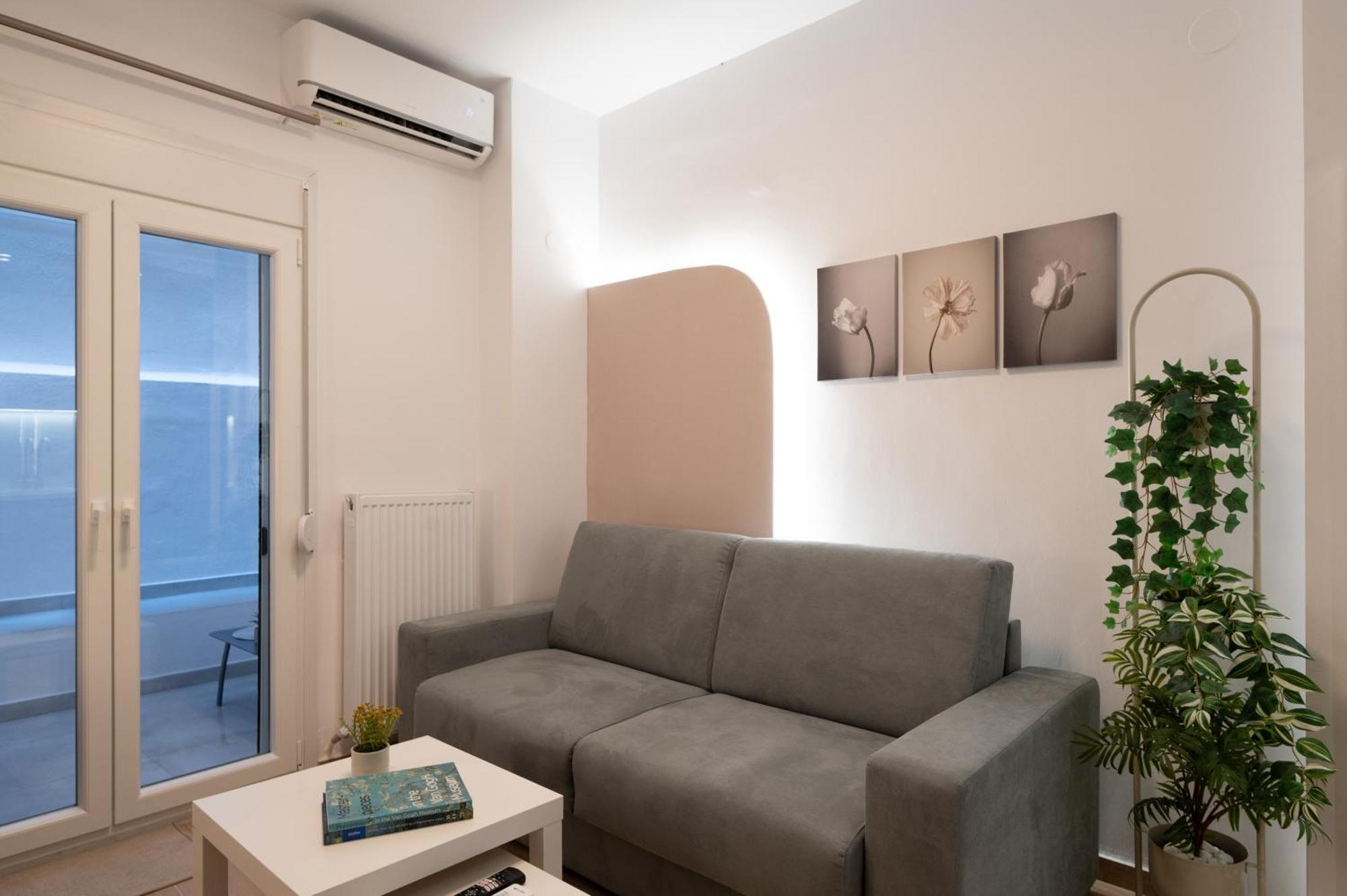 Ferienwohnung Honey Oak & Cream Patio By Nest Thessaloniki Exterior foto